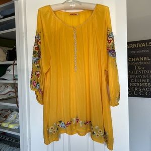 Johnny Was Embroidered Shirt